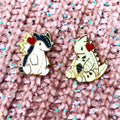 Plushie Tyranitar and Typhlosian Enamel Pin