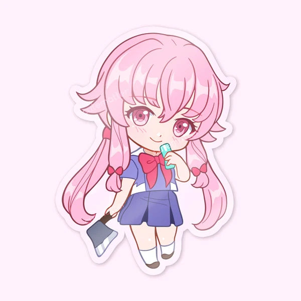 Single Die-cut Stickers - Future Yandere