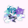 Single Die-cut Stickers - Ghost Miku