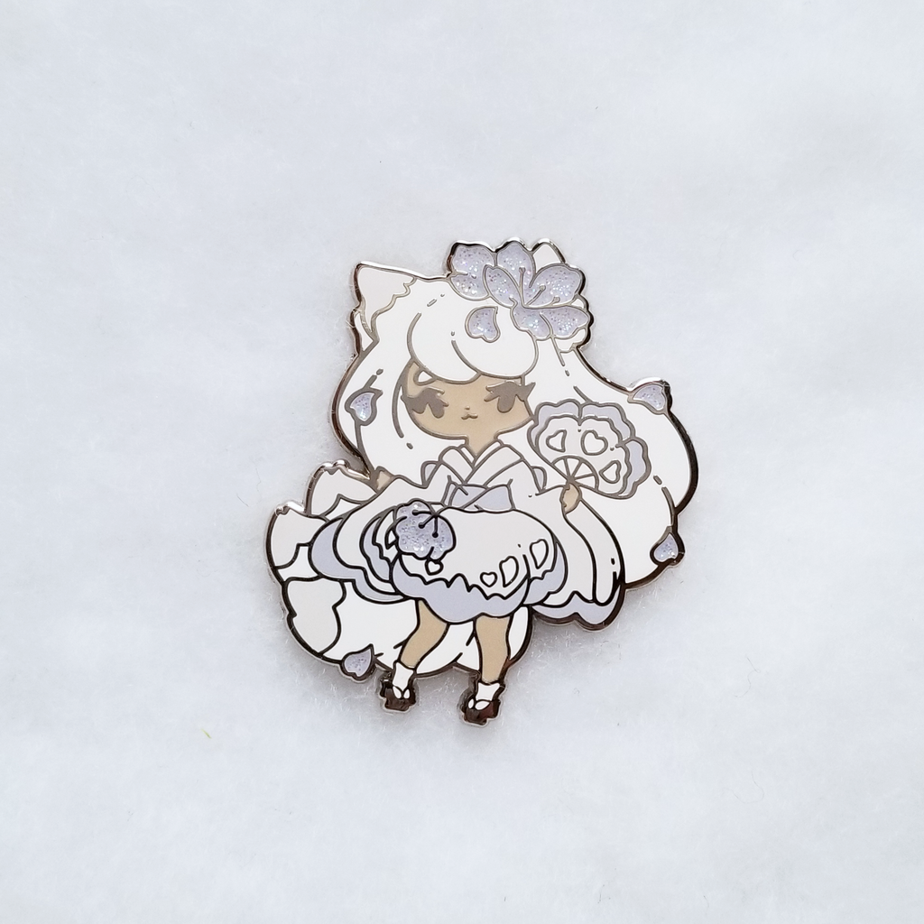 Winter Kitsune Pin - Limited Edition Recolor